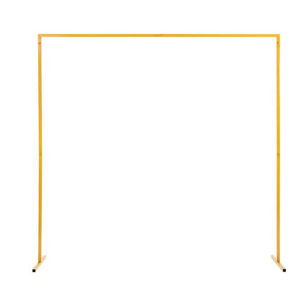 YIYIBYUS 78.7 in. x 78.7 in. Metal Square Wedding Archway Stand Romantic Background Decorative Garden Vines Decor Arbor