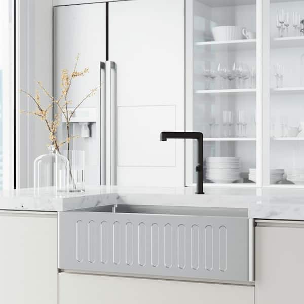 Jewel 11 in. H Single Handle Kitchen Bar Faucet in Matte Black