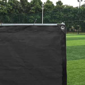 4 ft. x 50 ft. Edge Reinforced Grommets-Free Privacy Fence Screen 95% Blockage Garden Gazebo Backyard Shade Cover, Black