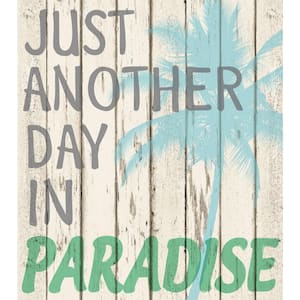 17.25 in. x 19.5 in. Paradise Wall Decal