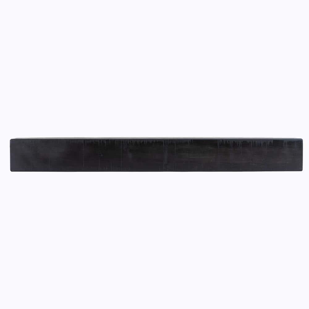 48 in. W x 5.5 in. H x 6.25 in. D Rustic Midnight Black Cap-Shelf Mantle price history on PriceWatchPro