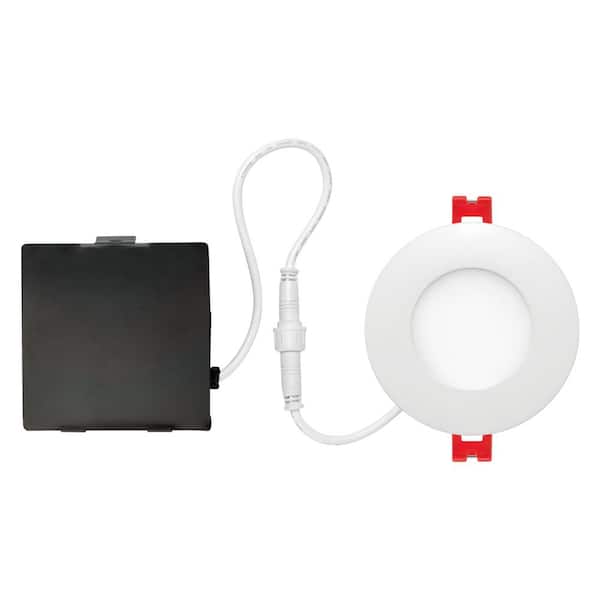 Globe Designer Ultra Slim 3 in. White Integrated LED Recessed Kit