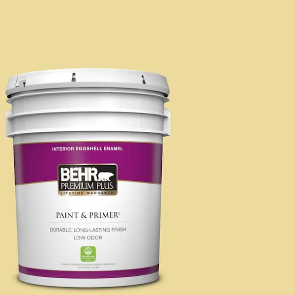 BEHR PREMIUM PLUS 5 gal. #P330-3A Flourish Eggshell Enamel Low Odor Interior Paint & Primer