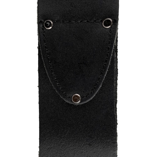 DEAD ON TOOLS 3 in. Wide Oil Tan Tool Belt in Black Saddle Leather
