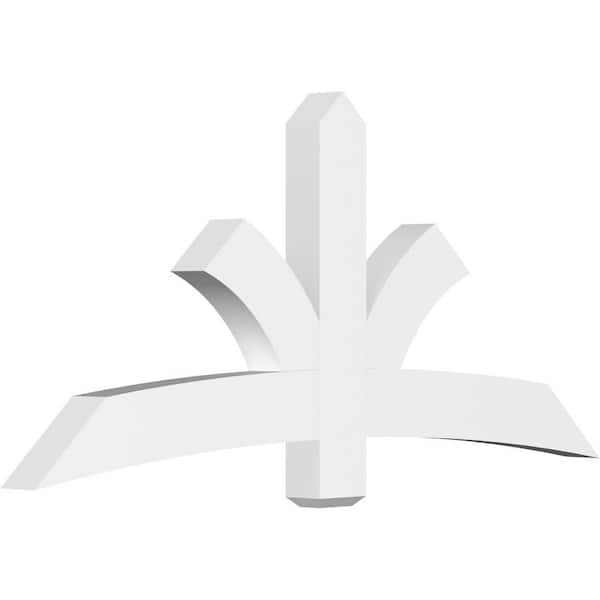 Ekena Millwork Davenport 72 in. W x 33 in. H x 4 in. D Signature Polyurethane Bracket