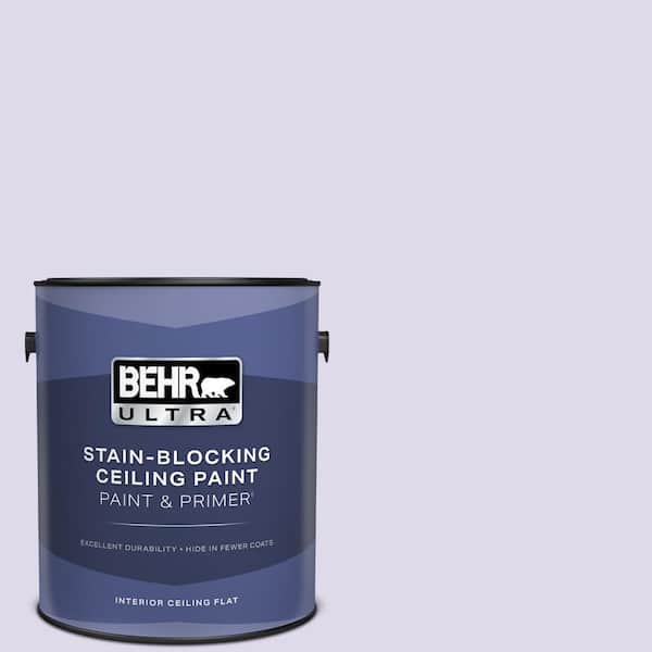 1 gal. #640A-2 Misty Violet Ceiling Flat Interior Paint and Primer