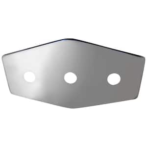 3-Handle Stainless Steel Repair Plate with Mounting Hardware