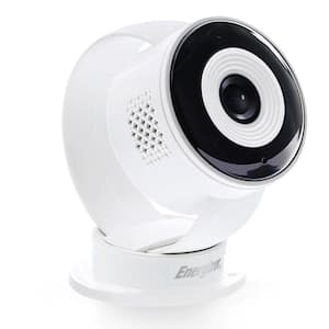 Smart Wi-Fi Plug-In White Indoor Wired Camera, 1080P Full HD, Cloud/Micro-SD Card Support