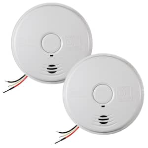 10 Year Worry-Free Hardwired Smoke Detector with Ionization Sensor and Battery Backup (2-Pack)