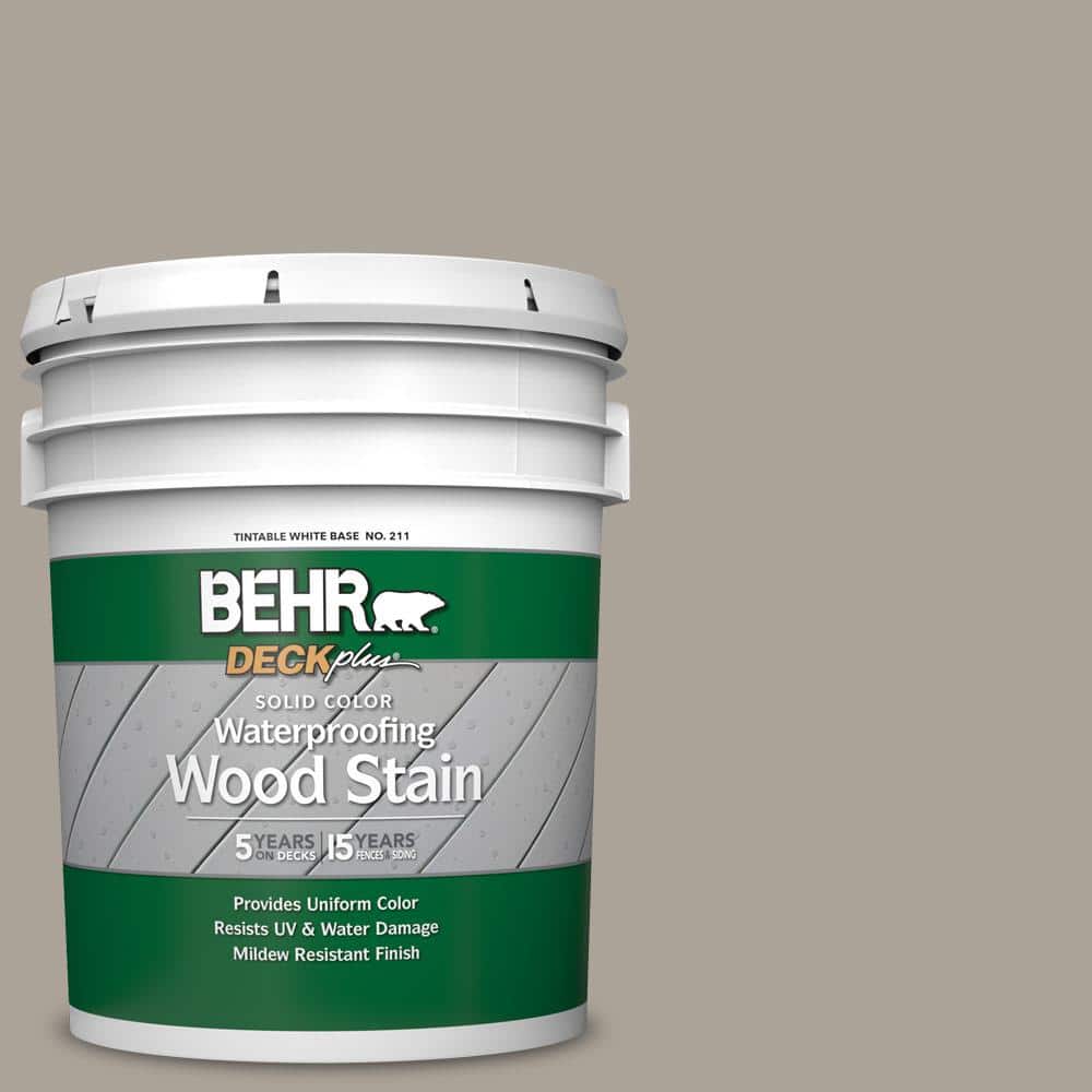 5 gal. #ECC-18-1 Quail Ridge Solid Color Waterproofing Exterior Wood Stain