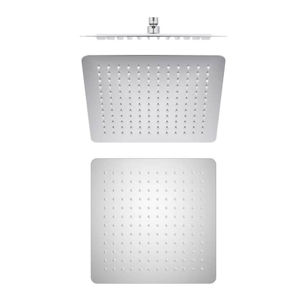 3-Spray Patterns with 1.75 GPM 12 in. Wall Mount Mist, Rain Fixed Shower Head with Pressure Balance in Chrome