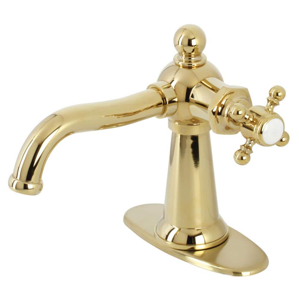 Kingston Brass Nautical Single Handle Single Hole Bathroom Faucet in