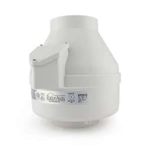 XP201C 4 in. Inlet and Outlet Inline Radon Fan in White with 1.6 in. Maximum Operating Pressure
