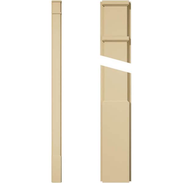 2 in. D x 6 in. W x 120 in. L Primed Polyurethane Pilaster 1- Pack