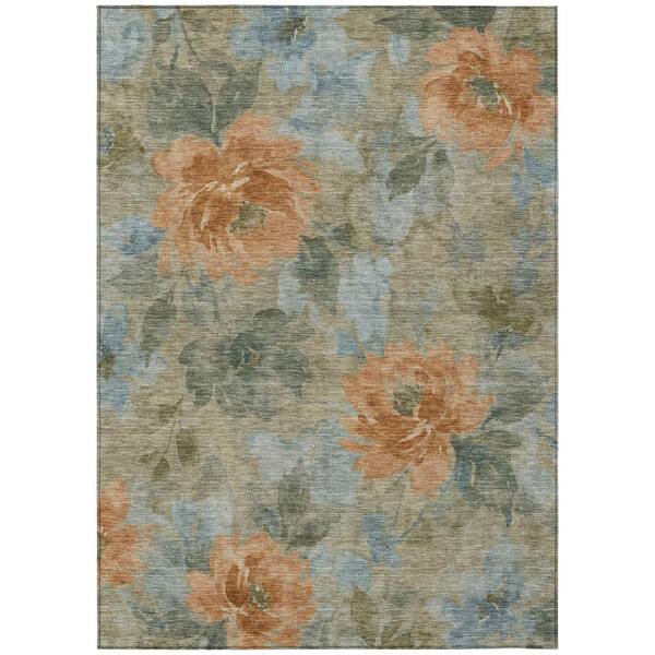Chantille Machine Washable Indoor/Outdoor Abstract ACN3022 Sky 3 ft. x 5 ft. Area Rug
