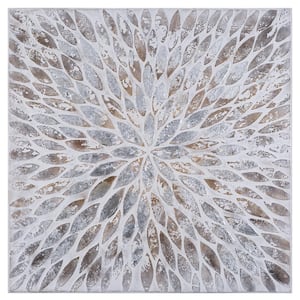 40 in. H x 40 in. W Magnetic Petals Artwork in Canvas