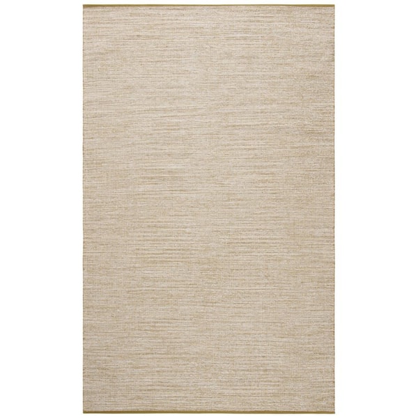 SAFAVIEH Montauk Green Olive Doormat 3 ft. x 5 ft. Solid Color Area Rug