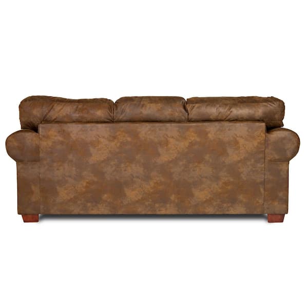 Rolled Arm Sofa With Removable Cushions, English Roll Arm Leather Sofa