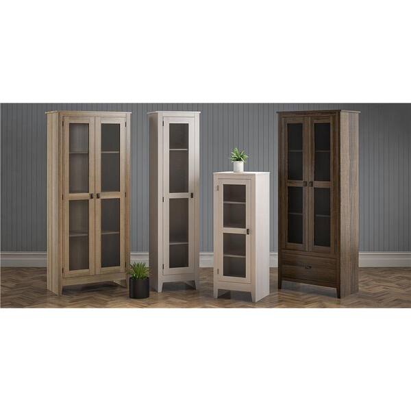 Ameriwood Ivory Oak 3-Door Storage Wardrobe