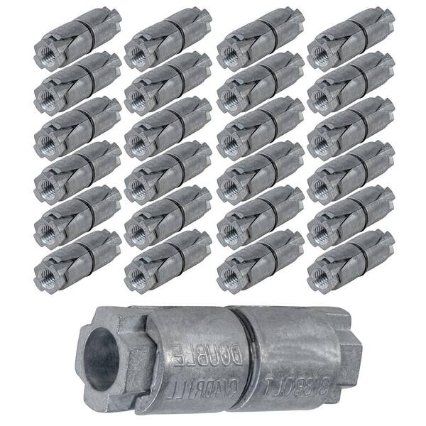 The Plumber's Choice 5/8 in. Double Expansion Shield, Zinc (24Pack