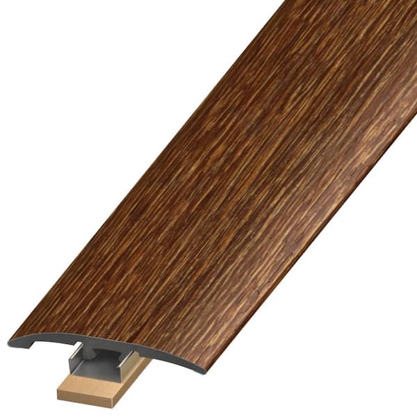 DuraDecor Polished Pro Truly Brown 0.25 in. T x 2 in. W x 94 in. L 3-in-1 Transition Molding