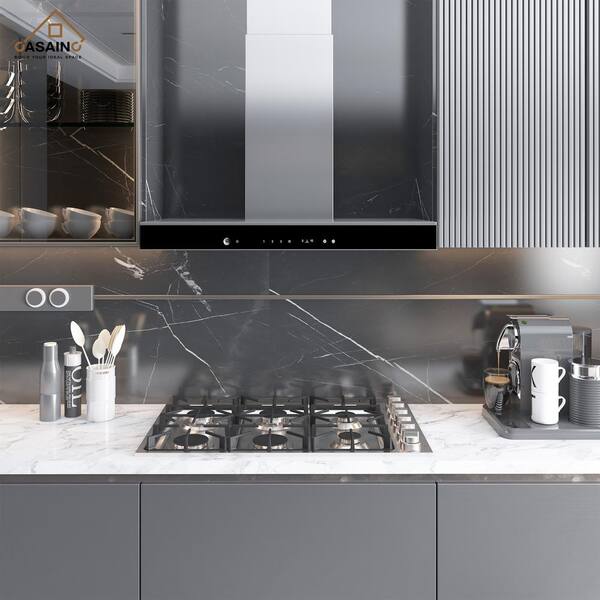 CASAINC 36 in. 6 Burners Recessed Gas Cooktop in Stainless Steel