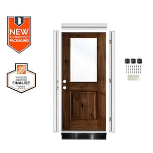 Krosswood Doors 36in.x80in. LH Half-Lite VG Clear Glass Clear