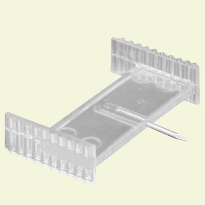 Window Grid Retainer, Clear Plastic (6-pack)