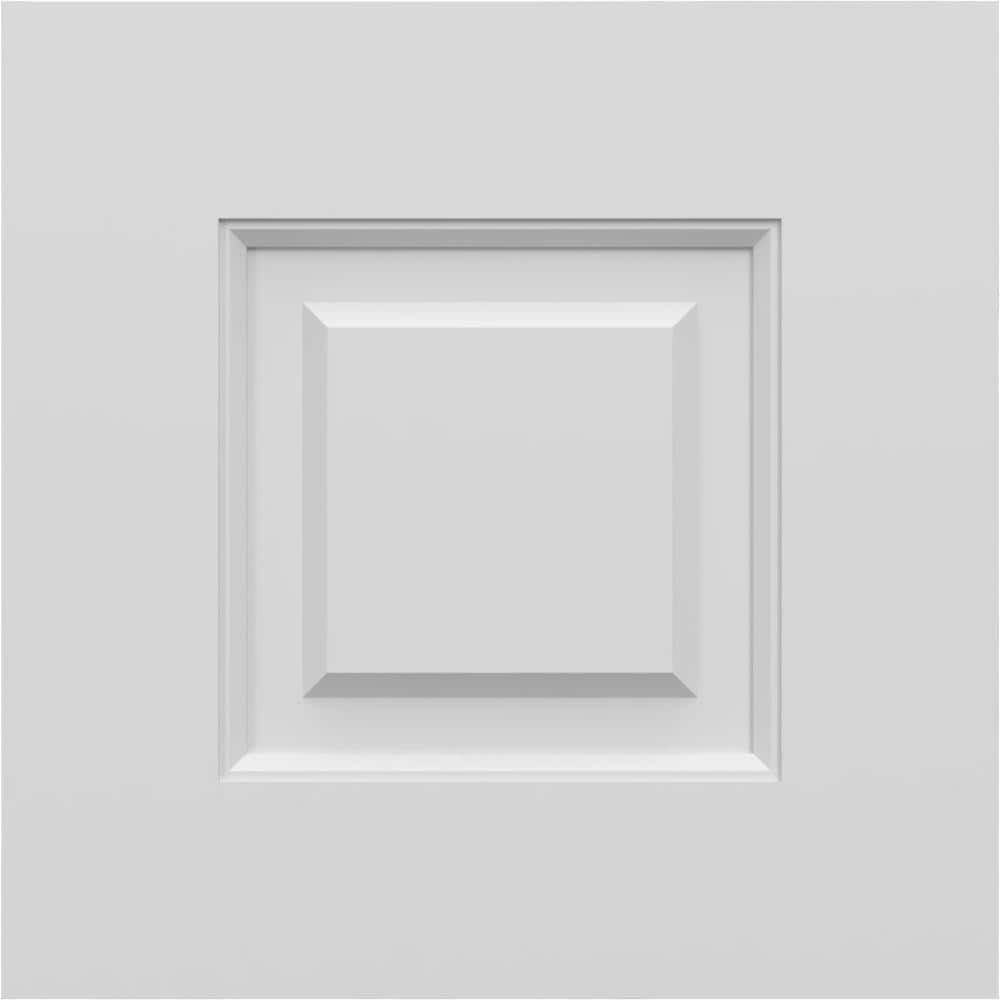 Ekena Millwork 12in W x 12in H True Fit PVC Raised Panel Shutters