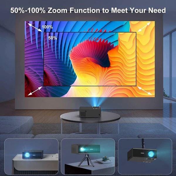 Electric Focus]Projector With WiFi And Bluetooth, Native