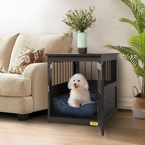 dog kennel side table