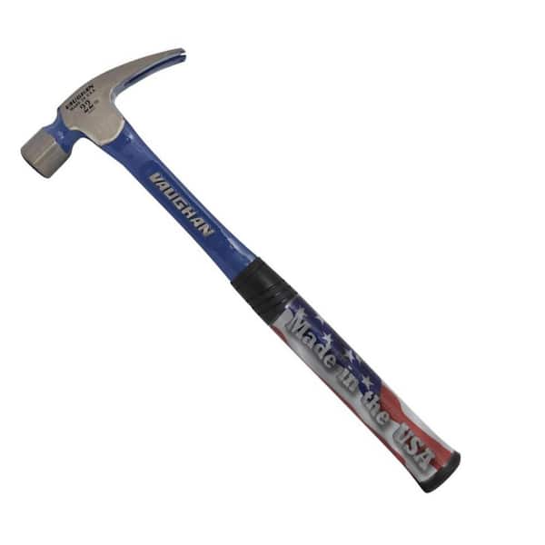 Vaughan 22 oz. Milled Face Solid Steel Rip Hammer, 16 In handle