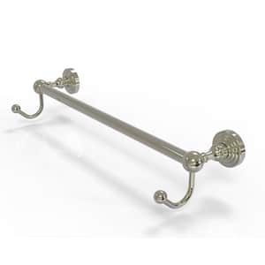 Waverly Place Collection 30 in. Towel Bar with Integrated Hooks in Polished Nickel