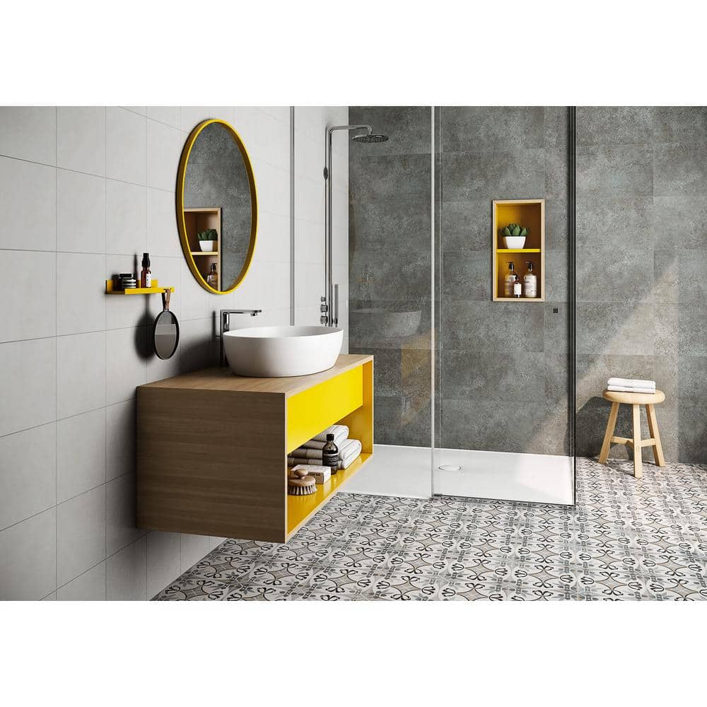 Anabella 9" x 9" Matte Porcelain Patterned Tile