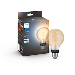 40-Watt Equivalent G25 Smart LED Vintage Edison Tuneable White Light Bulb with Bluetooth (1-Pack)
