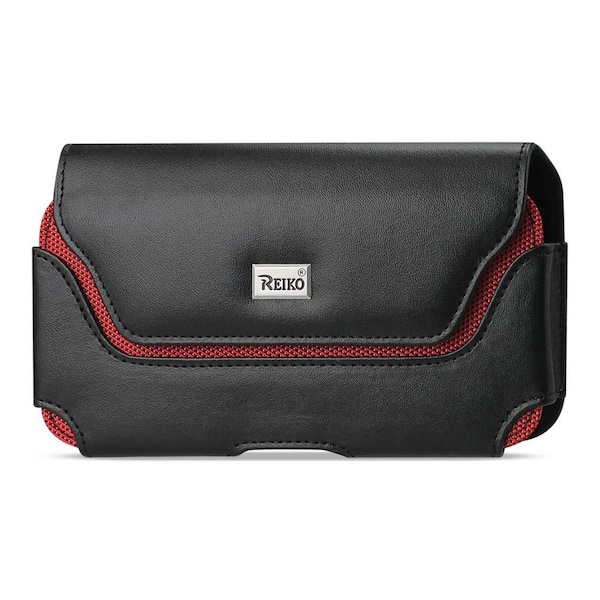 REIKO Large Horizontal Leather Holster in Black