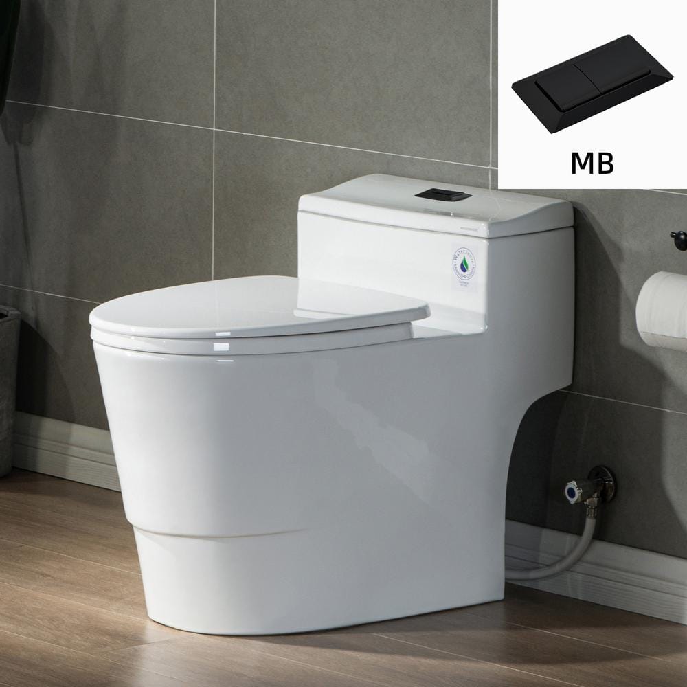 Conserver 1-Piece 1.28 GPF High Efficiency Dual Flush Elongated All-in-One Toilet in White with Seat Included price history on PriceWatchPro