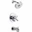 Delta Trinsic 1-Handle Wall Mount Bathroom Faucet Trim Kit in Chrome ...