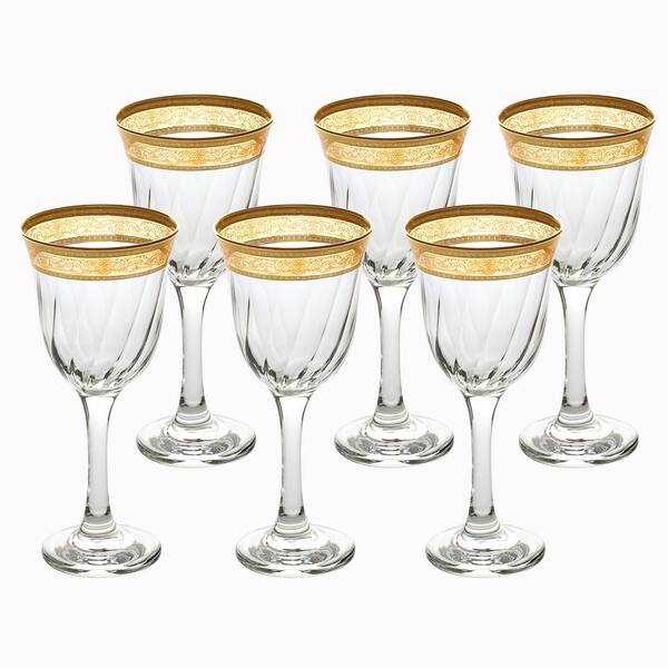 Gibson Home Belinni 4 Piece 6.4oz Fluted Champagne Glass Set