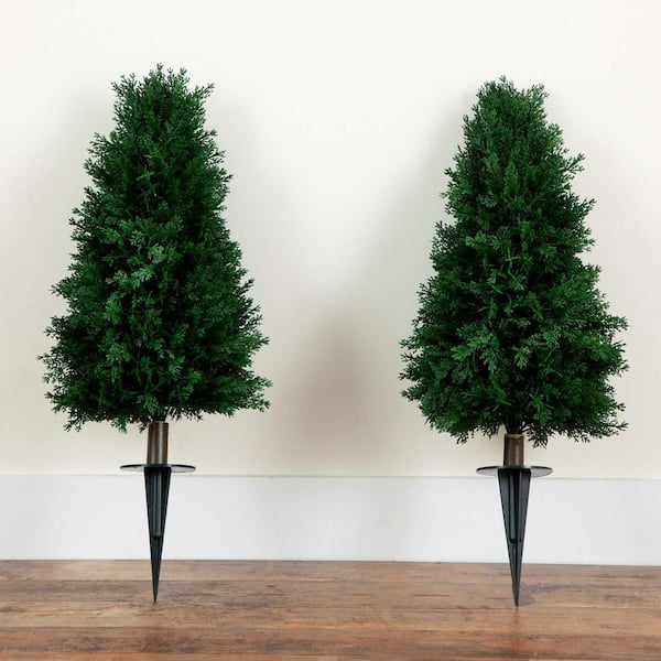 starteam リアルツリー Nearly Natural 2.5 ft. UV Resistant Artificial Cedar Plant with
