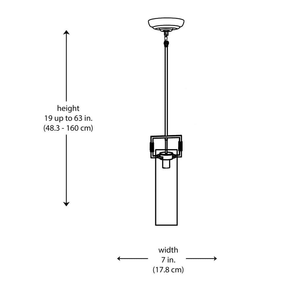 Polished Chrome Glass Mini Pendant Light with LED