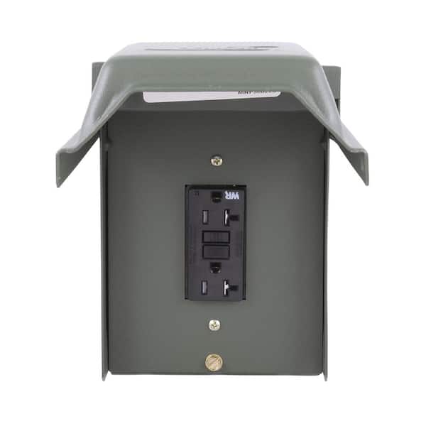 GE 20 Amp Backyard Outlet with GFI Receptacle