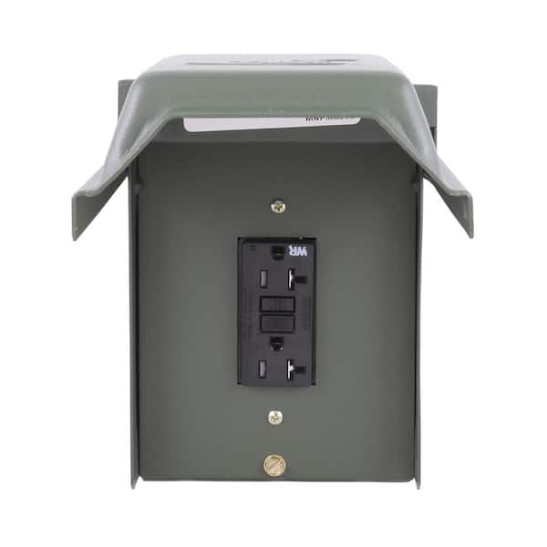 Midwest Electric Products 20 Amp Backyard Outlet with GFI Receptacle