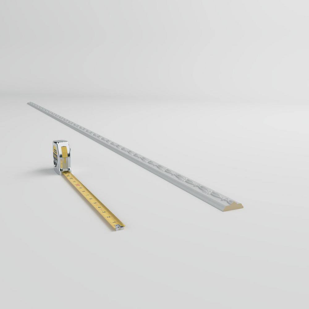 Gray Primed Urethane Flower Chair Rail Moulding