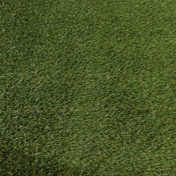 NATCO HOME 56 oz. 7.5 ft. x 9 ft. Field/Olive Green Artificial Grass Rug