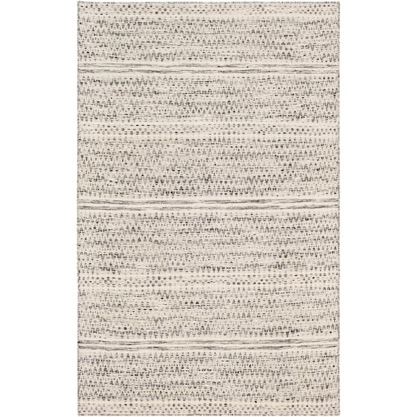 Livabliss Lawrence Grey Global 5 ft. x 8 ft. Indoor Area Rug