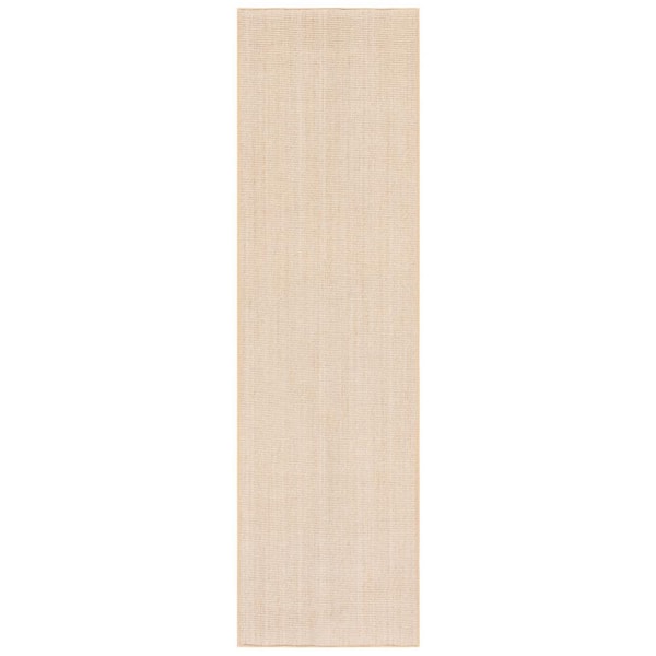 SAFAVIEH Martha Stewart Beige/Ivory 2 ft. x 10 ft. Basket Marle Runner Rug