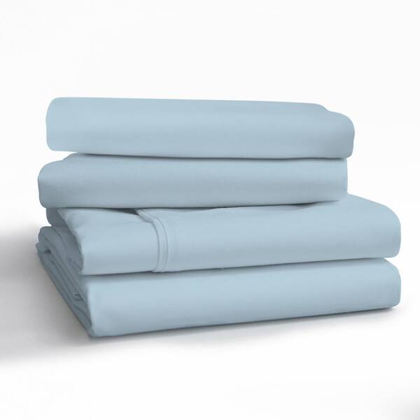 Queen Size Bed Sheet Set-100% Cotton Deep Pocket Percale 4PC Sheets Set 