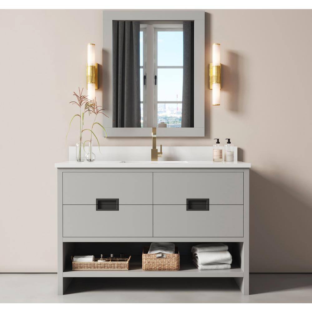 Urban Woodcraft Dixfield In W X In D X In H Single Bath Vanity In Espresso With