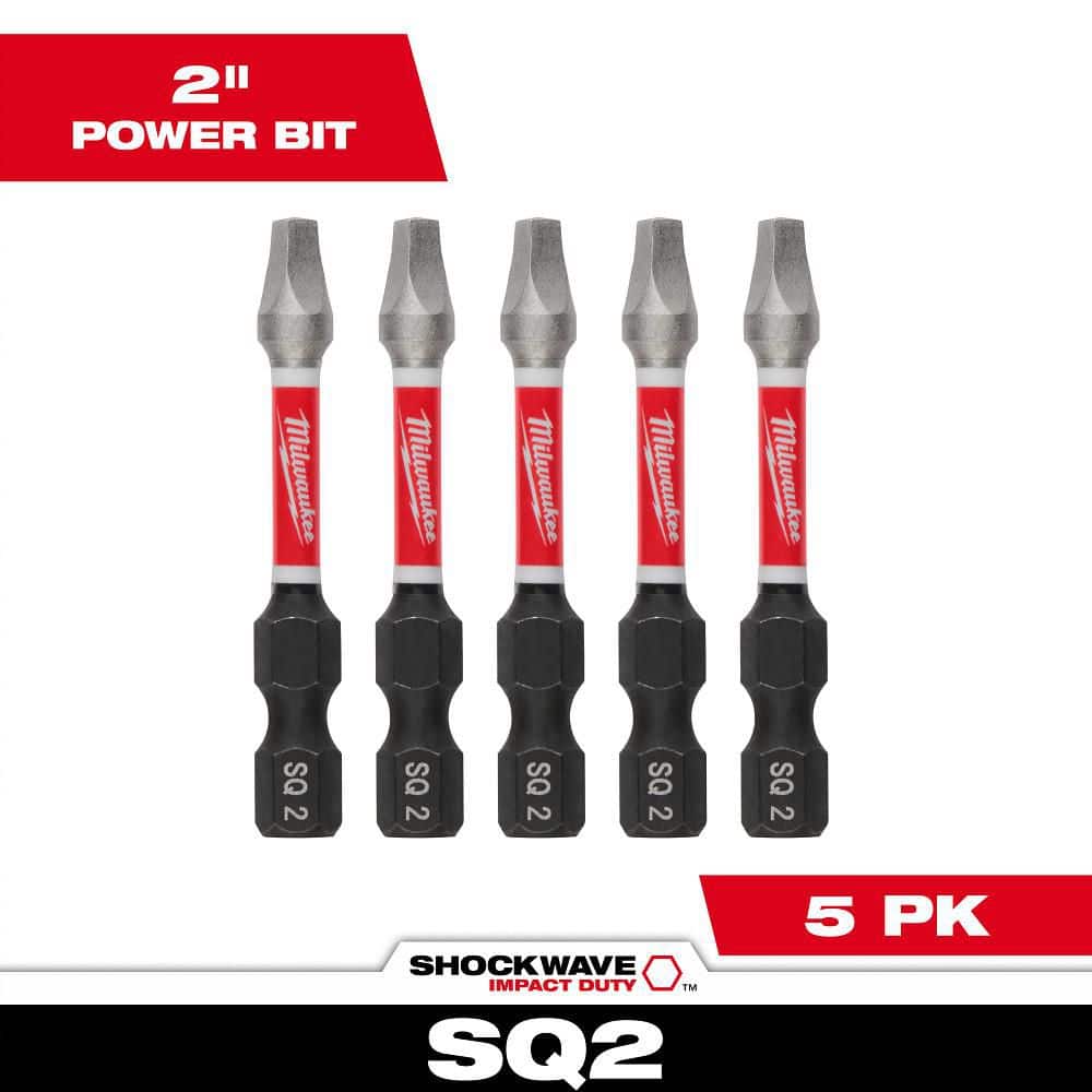 SHOT CURE Ⅱ Milwaukee SHOCKWAVE Impact Duty 2 in. Square #2 Alloy Steel Screw